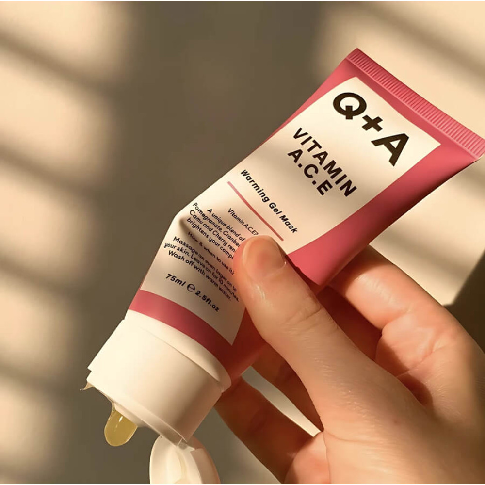 Мультивітамінна маска для обличчя - Q+A Vitamin A.C.E. Warming Gel Mask фото 2
