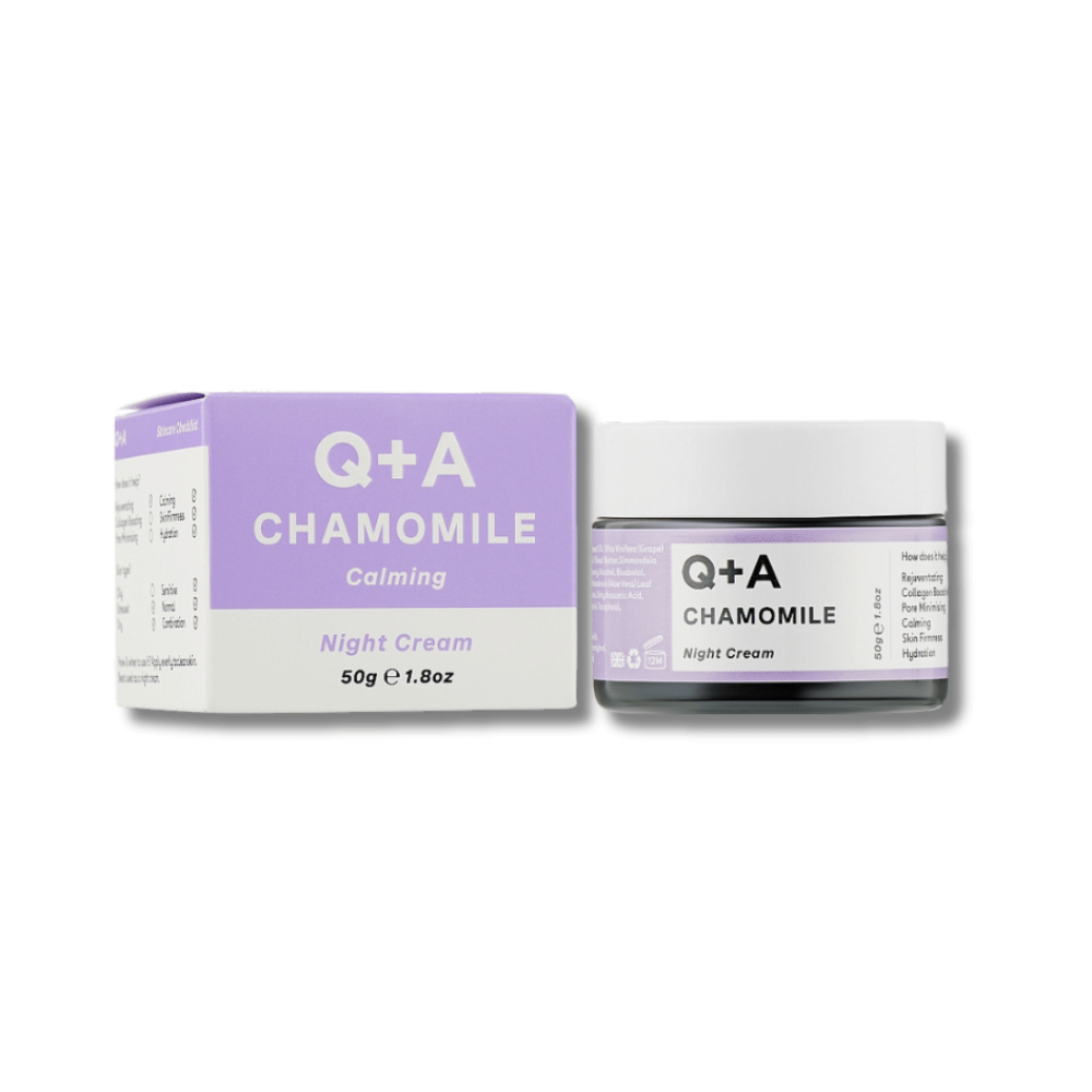 Ночной крем для лица - Q+A Chamomile Calming Night Cream - Фото 1
