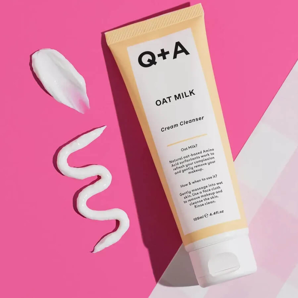 Очищувальний крем для обличчя з вівсяним молоком - Q+A Oat Milk Cream Cleanser фото 2