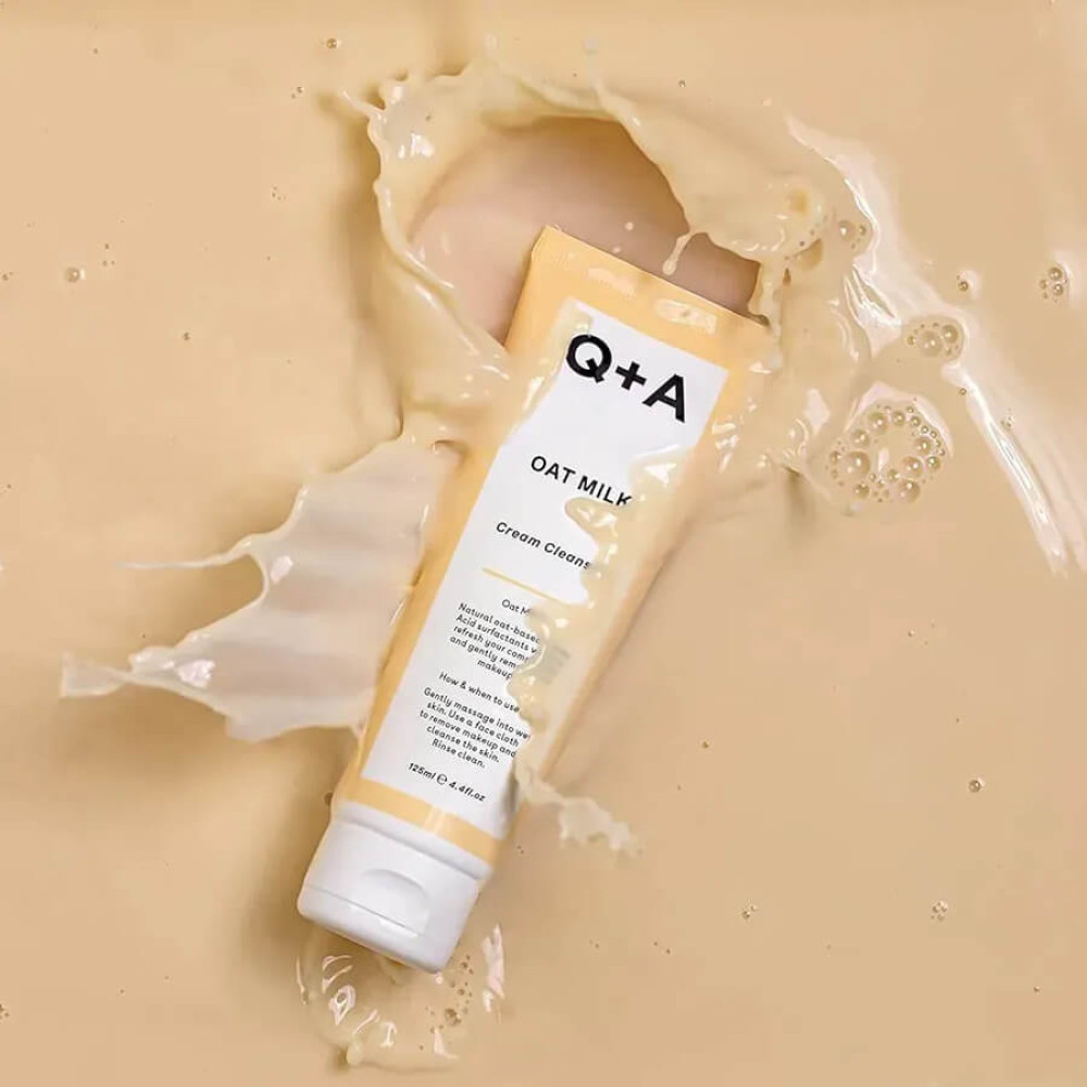 Очищувальний крем для обличчя з вівсяним молоком - Q+A Oat Milk Cream Cleanser фото 4