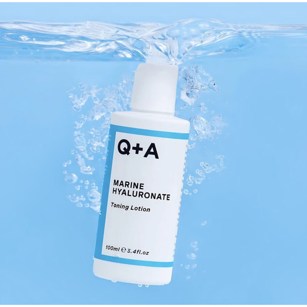 Тонізуючий лосьйон з гіалуроновою кислотою - Q+A Marine Hyaluronate Toning Lotion фото 3