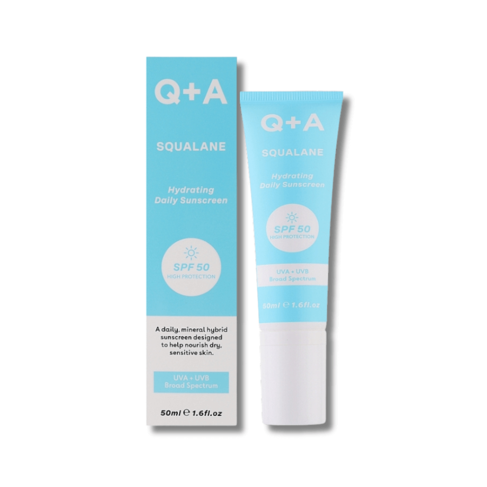 Увлажняющий солнцезащитный крем - Q+A Squalane Hydrating Daily Sunscreen - Фото 1