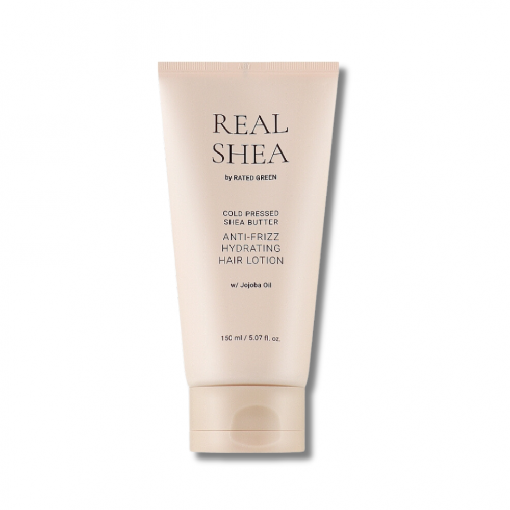 Зволожуючий лосьйон для волосся з маслом ши - Rated Green Real Shea Cold Pressed Shea Butter Anti-Frizz Hydrating Hair Lotion - Фото 1
