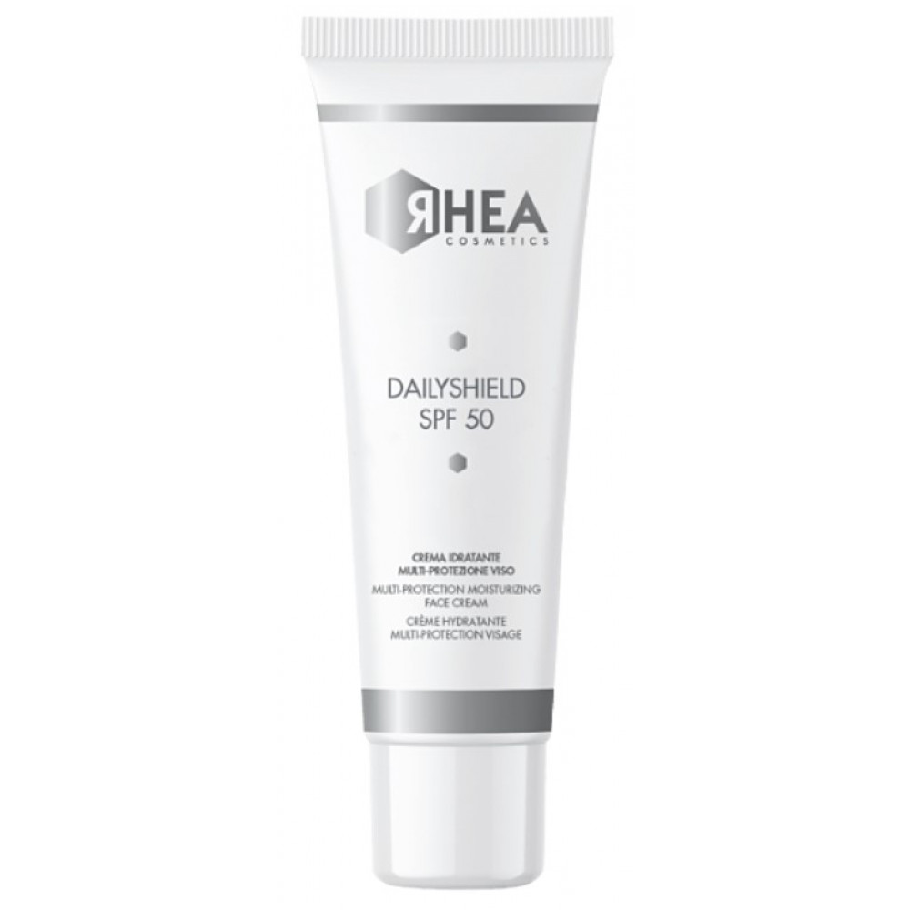 Мультизащитный увлажняющий крем для лица - Rhea Cosmetics Daily Shield SPF 50