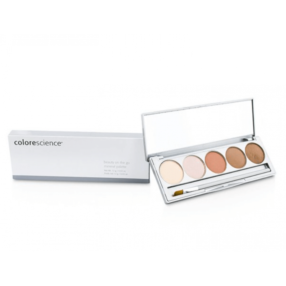 Палітра пресованих мінеральних коректорів для обличчя - Colorescience Beauty On The Go Palette фото 3