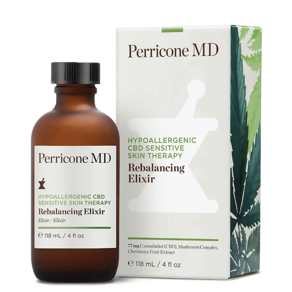 Успокаивающий эликсир для чувствительной кожи - Perricone MD Hypoallergenic CBD Sensitive Skin Therapy Rebalancing Elixir - Фото 1