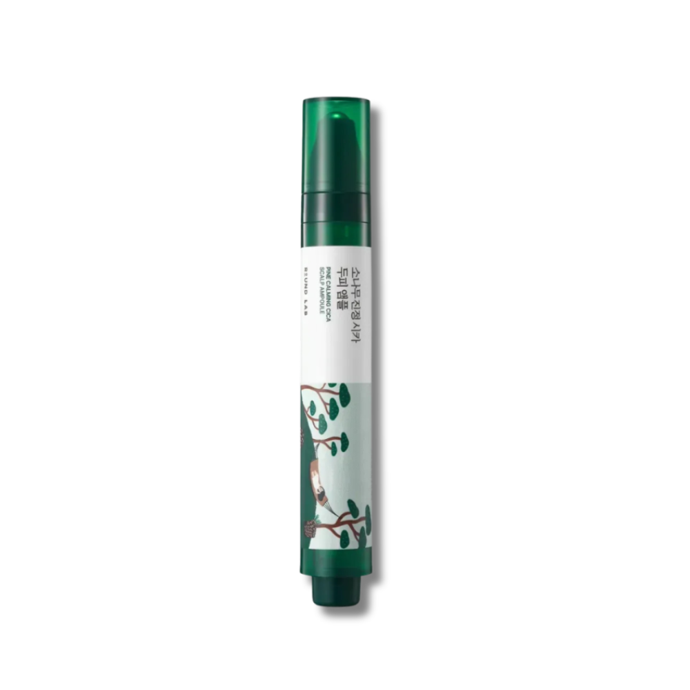 Ампула для шкіри голови з екстрактом голок сосни - Round Lab Pine Calming Cica Scalp Ampoule - Фото 1