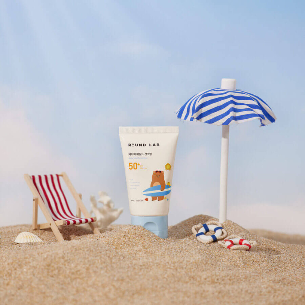 Детский солнцезащитный крем - Round Lab Baby Mild Sunscreen фото 3