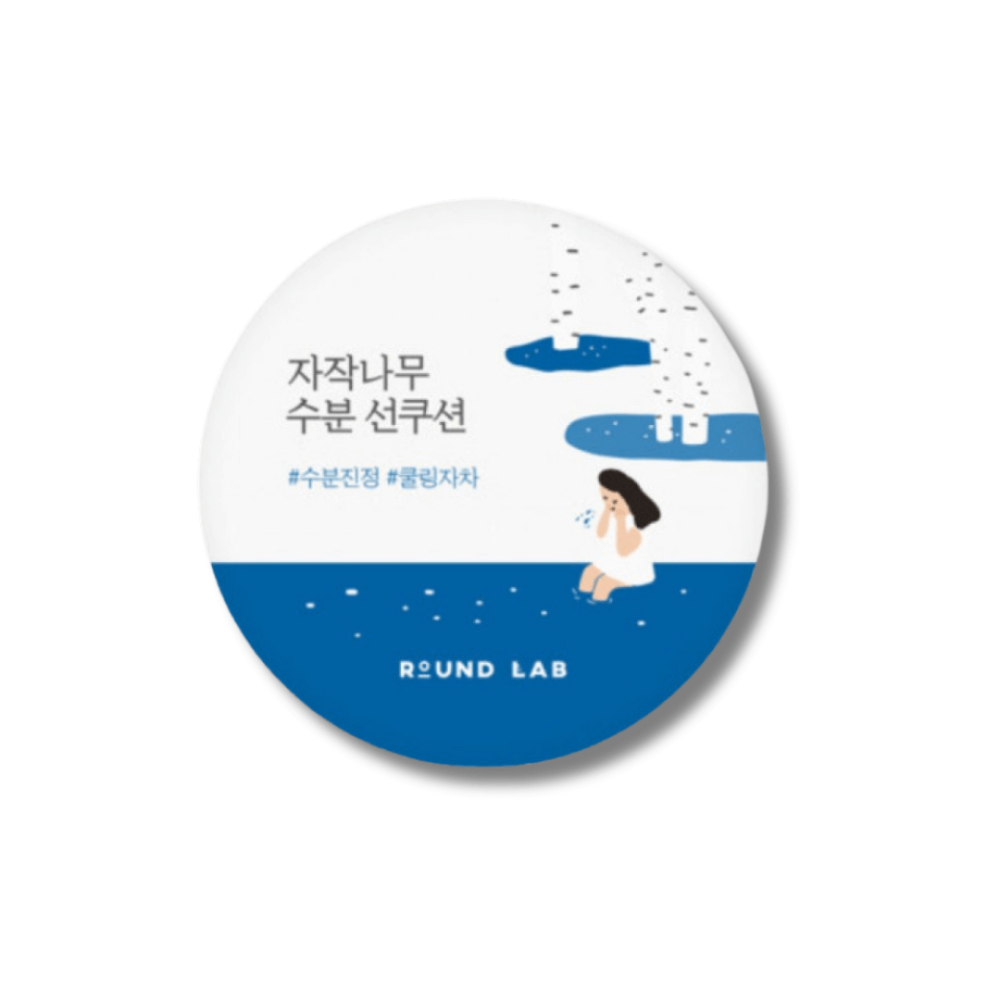 Сонцезахисний кушон з березовим соком - Round Lab Birch Juice Moisturizing Sun Cushion SPF 50+ PA++++ - Фото 1