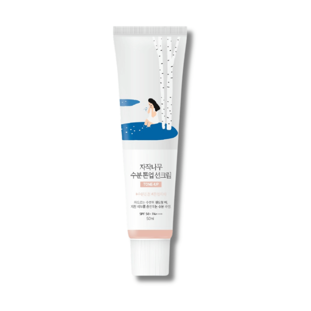 Тонуючий сонцезахисний крем з березовим соком - Round Lab Birch Juice Moisturizing Tone Up Sunscreen SPF50+ PA++++ - Фото 1