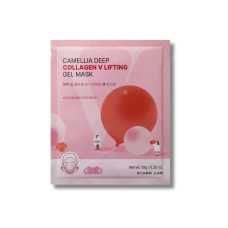 Гідрогелева ліфтинг-маска для контуру обличчя - Round Lab Camellia Deep Collagen V Lifting Gel Mask
