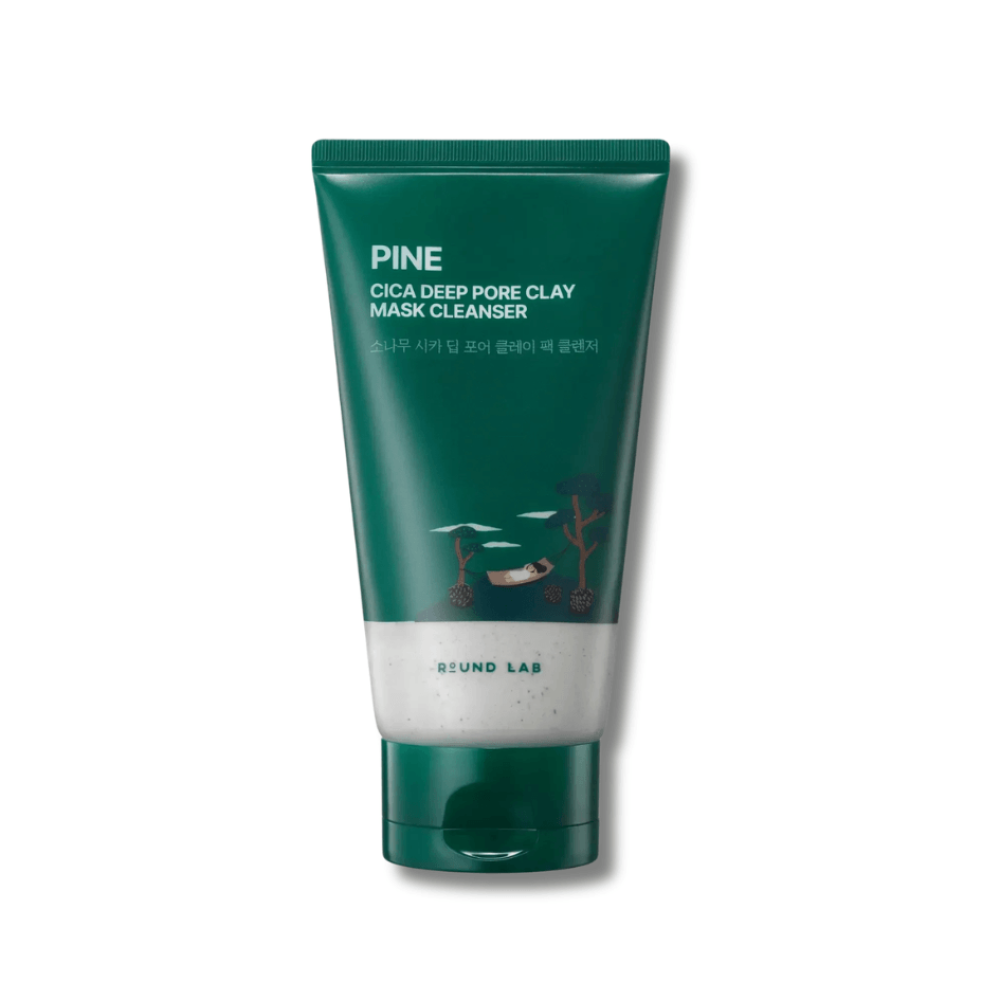 Глиняна маска-пінка для вмивання з екстрактом голок сосни - Round Lab Pine Cica Deep Pore Clay Mask Cleanser - Фото 1