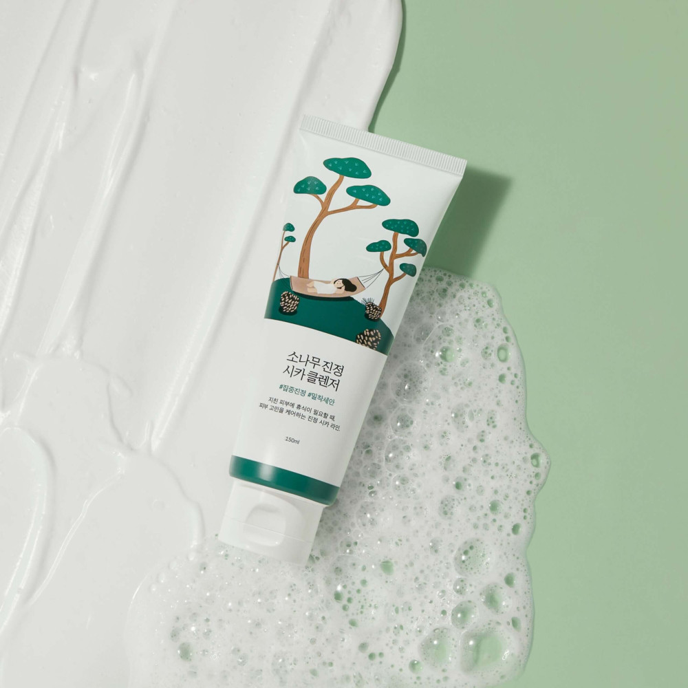 Очищаюча пінка з екстрактом голок сосни - Round Lab Pine Calming Cica Cleanser фото 2
