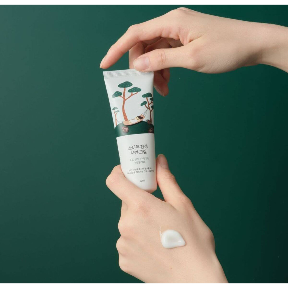 Заспокійливий крем з екстрактом голок сосни - Round Lab Pine Calming Cica Cream фото 2