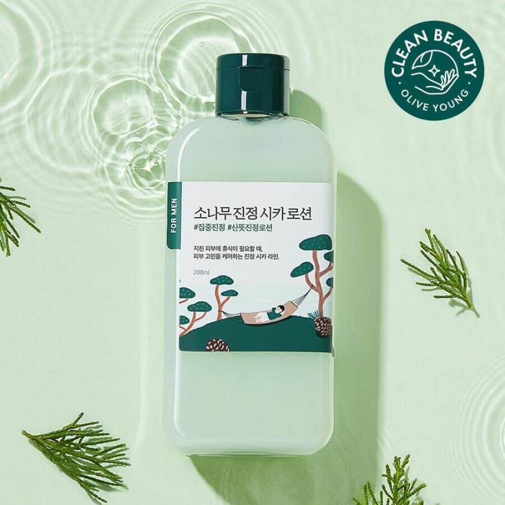 Заспокійливий лосьйон для чоловіків - Round Lab For Men Pine Calming Cica Lotion фото 3