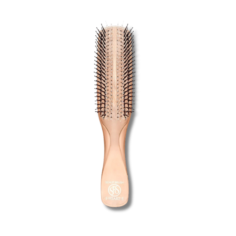 Гребінець для волосся "Pink Gold" - S-Heart-S Model World Long Scalp Brush Pink Gold - Фото 1