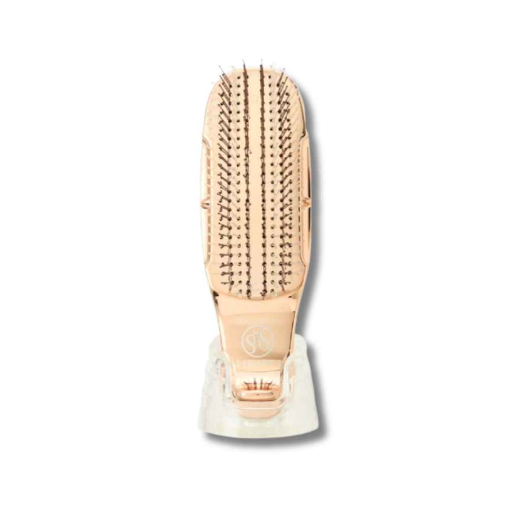Гребінець для волосся "Pink Gold" - S-Heart-S Model World Short Scalp Brush Pink Gold
