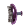 Компактная массажная щетка для волос и кожи головы "Parfaite Purple" - S-Heart-S Scalp Brush Parfaite Purple - Фото 2