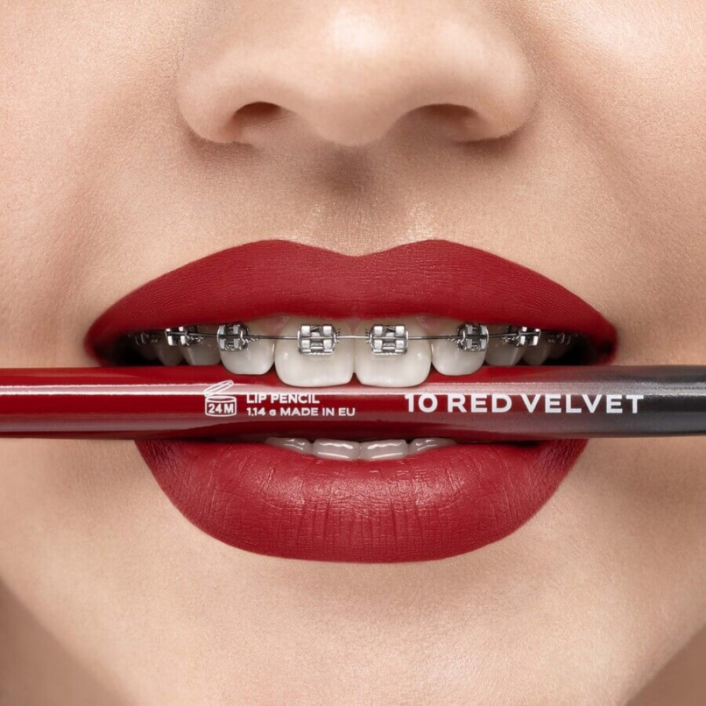Олівець для губ "Red Velvet" - Sayeah Beauty Lip Pencil 10 Red Velvet фото 2