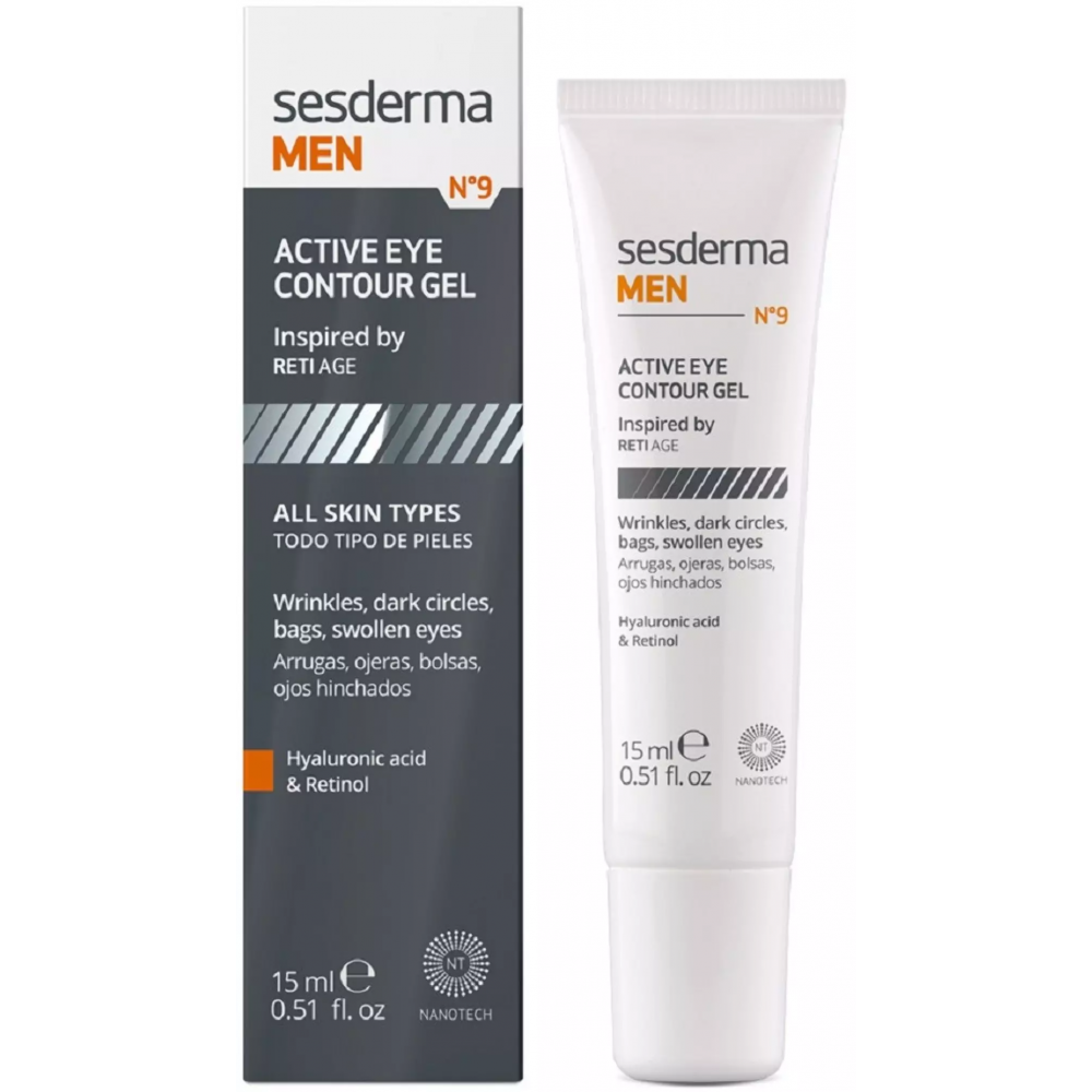 Гель для повік - SeSDerma Men Eye Contour Gel - Фото 1
