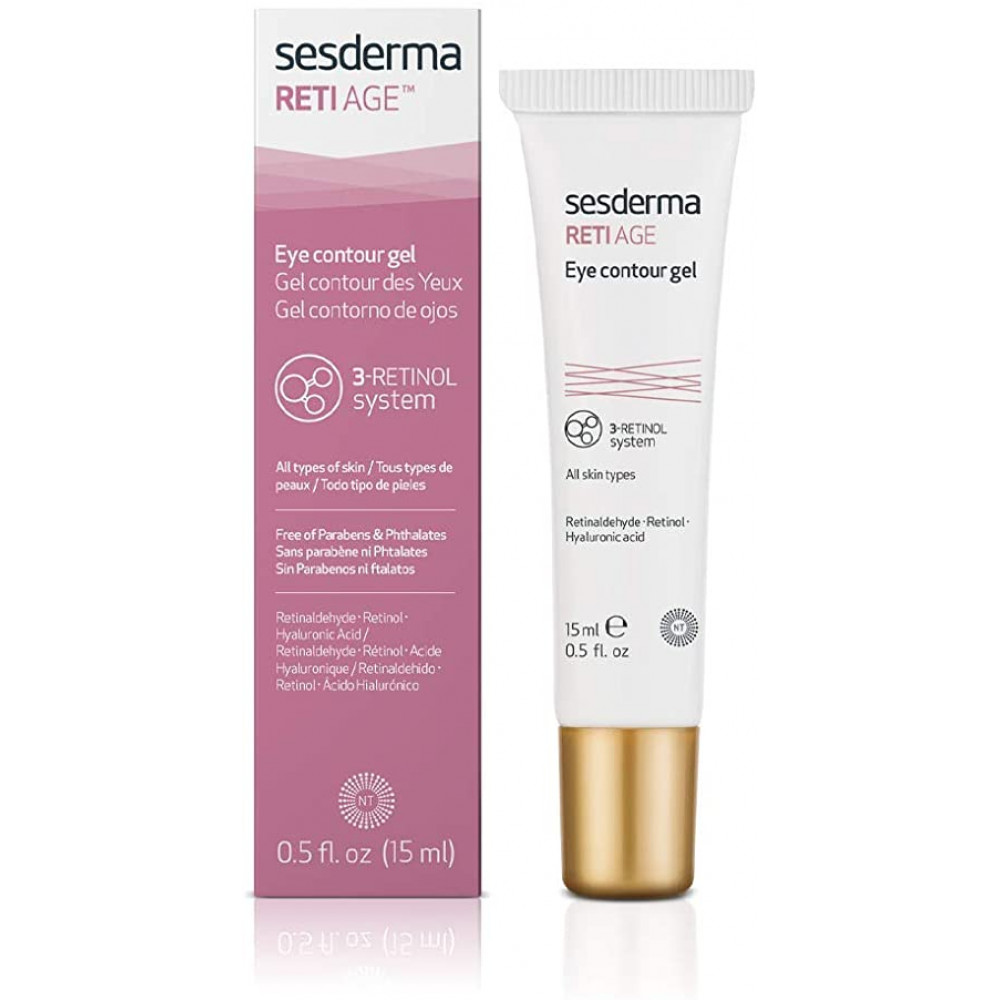 Антивіковий гель-контур для шкіри навколо очей з ретинолом - SeSDerma Reti-Age Eye Contour Gel - Фото 1