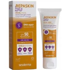 Сонцезахисний крем-гель для обличчя SPF50 - Sesderma Repaskin Facial Sunscreen gel crem