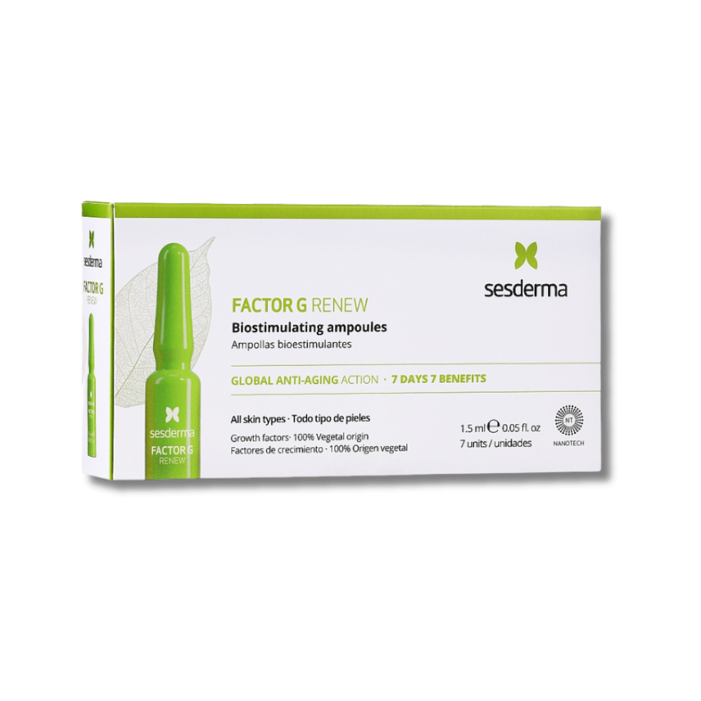 Біостимулюючі ампули-концентрат для обличчя - Sesderma Factor G Renew Biostimulating Ampoules - Фото 1