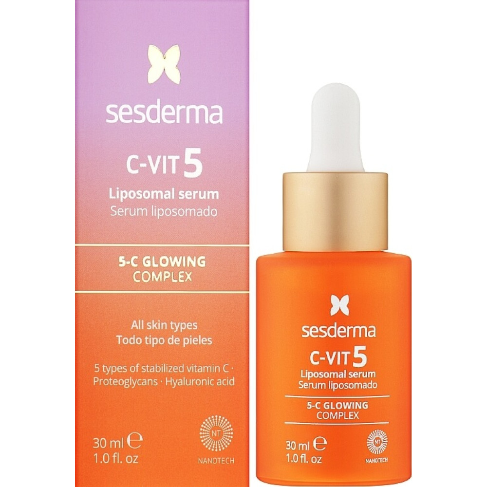Сироватка для обличчя - Sesderma C-Vit 5 Liposome Serum фото 4