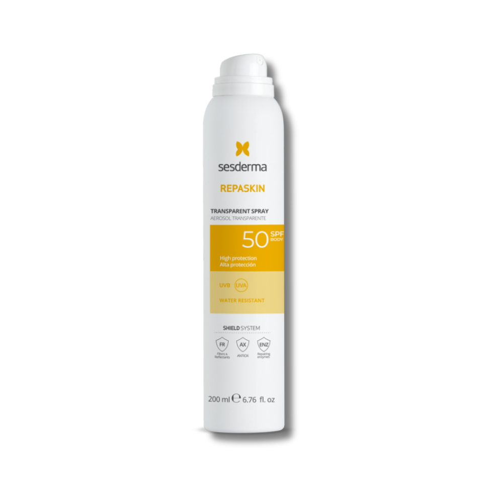 Сонцезахисний спрей для тіла - SesDerma Repaskin Transparent Spray SPF 50+ - Фото 1