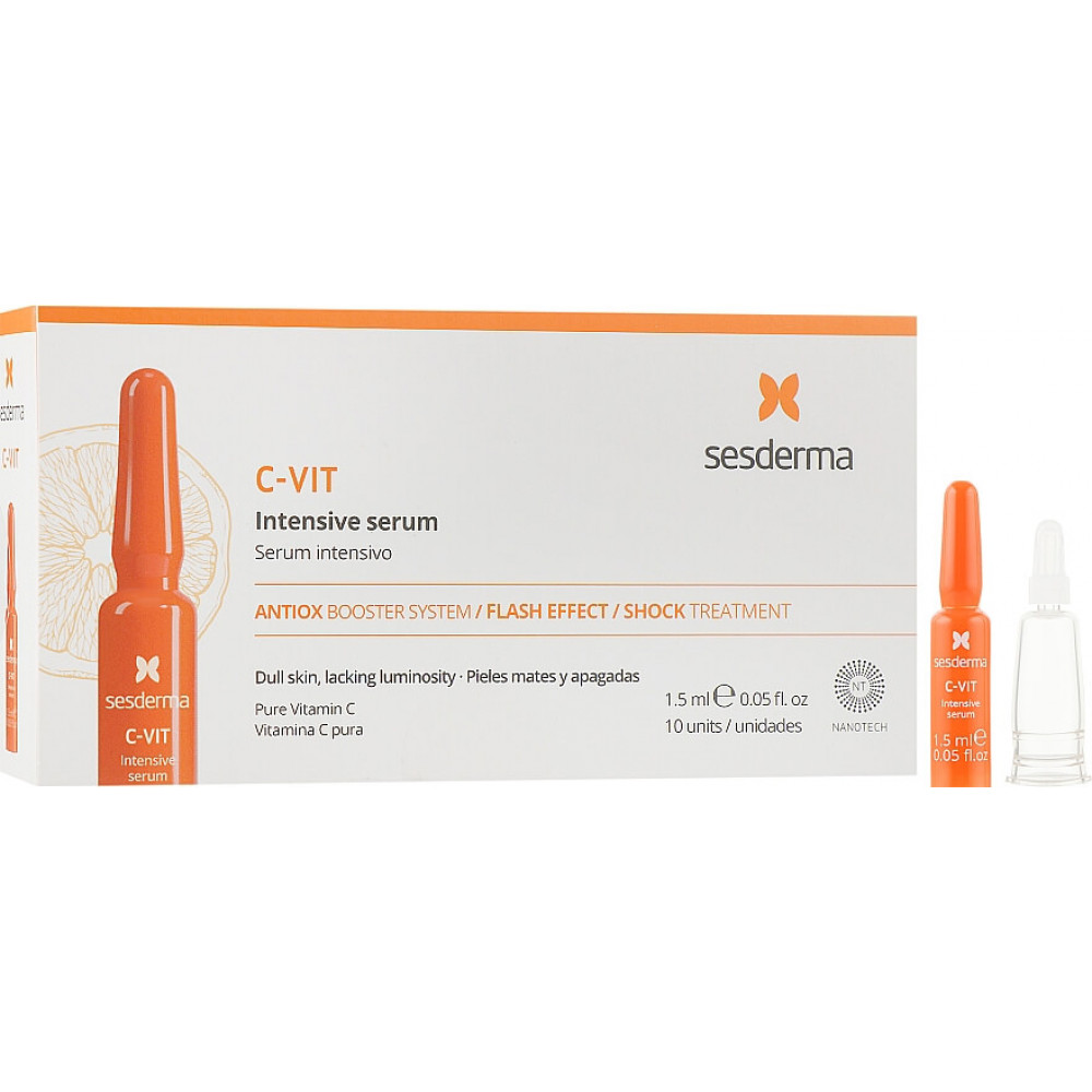 Інтенсивна сироватка миттєвої краси - SeSDerma C-Vit Intensive Serum Flash Effect фото 2