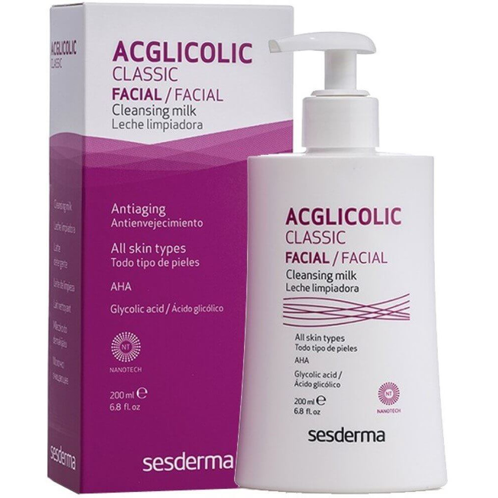 Очищувальне молочко - SeSDerma Acglicolic Classic Facial Cleansing Milk фото 2