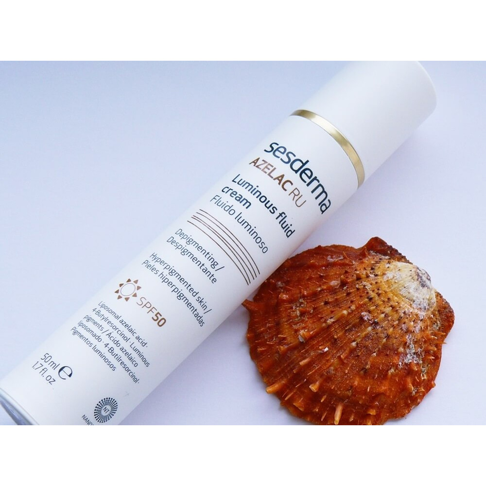 Флюїд для сяйва шкіри - Sesderma Azelac Ru Luminous fluid cream SPF 50 фото 5