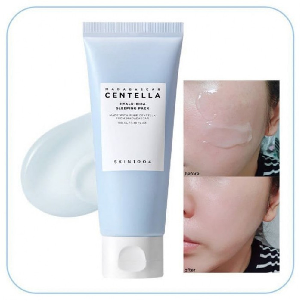 Нічна маска для обличчя з центелою та гіалуроновою кислотою - Skin 1004 Madagascar Centella Hyalu-Cica Sleeping Pack фото 2