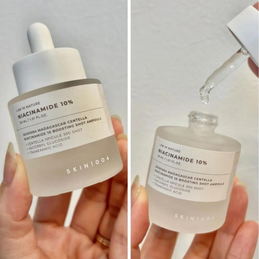 Тонізуюча сироватка для сяйва шкіри та догляду за порами - Skin 1004 Madagascar Centella Niacinamide 10 Boosting Shot Ampoule фото 2