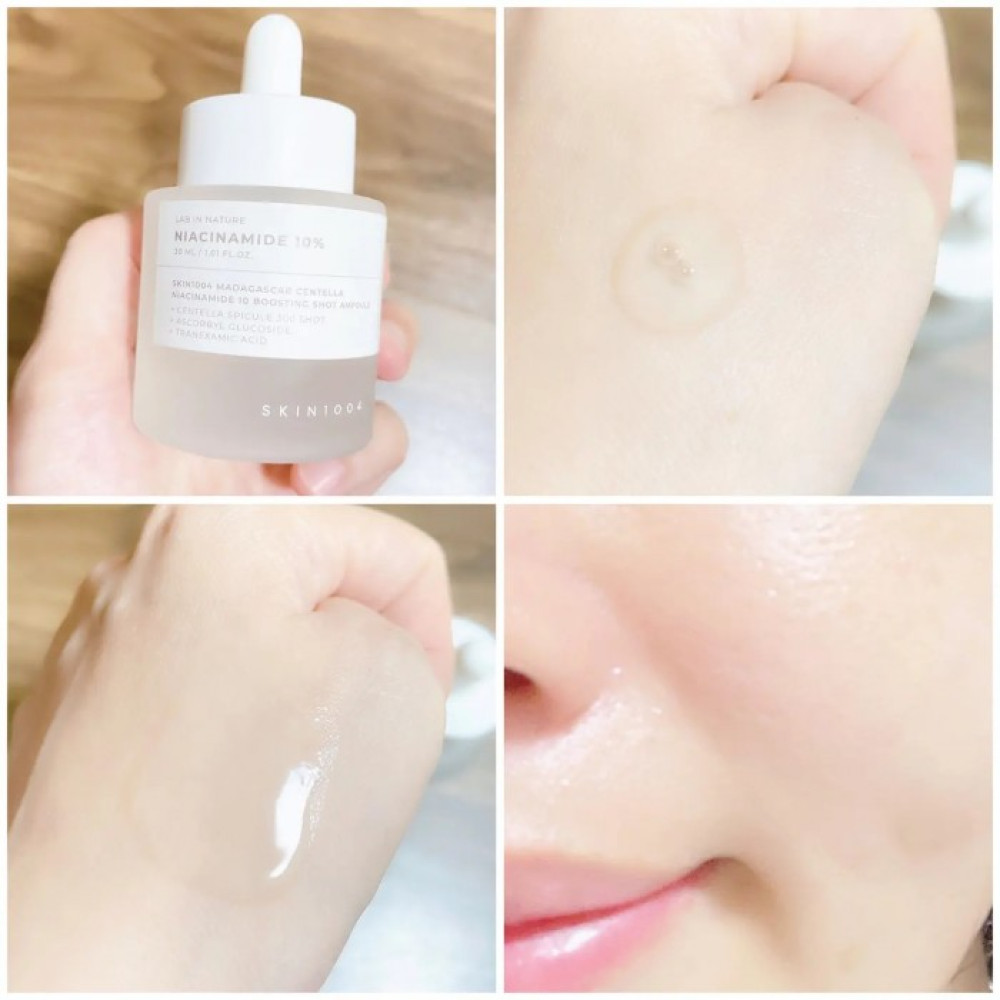 Тонізуюча сироватка для сяйва шкіри та догляду за порами - Skin 1004 Madagascar Centella Niacinamide 10 Boosting Shot Ampoule фото 3
