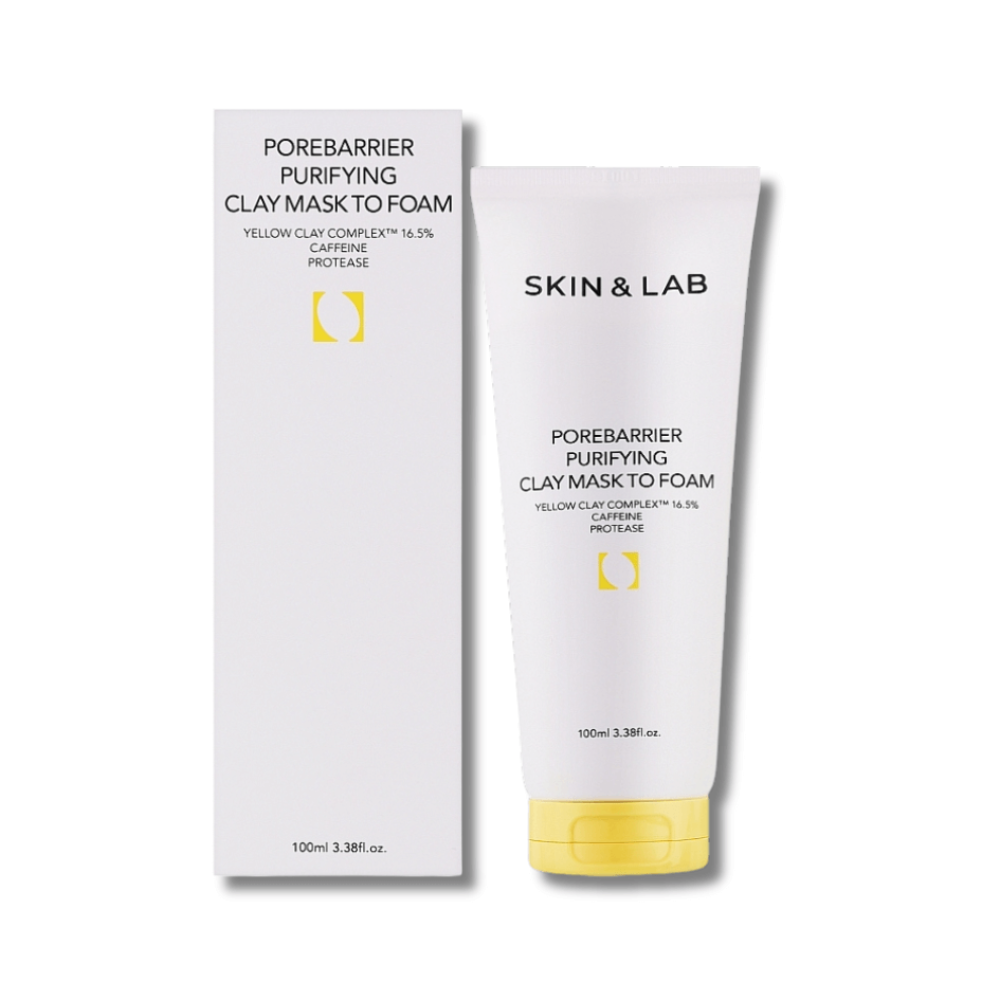 Маска-пінка для умивання - Skin&Lab Porebarrier Purifiying Clay Mask To Foam - Фото 1