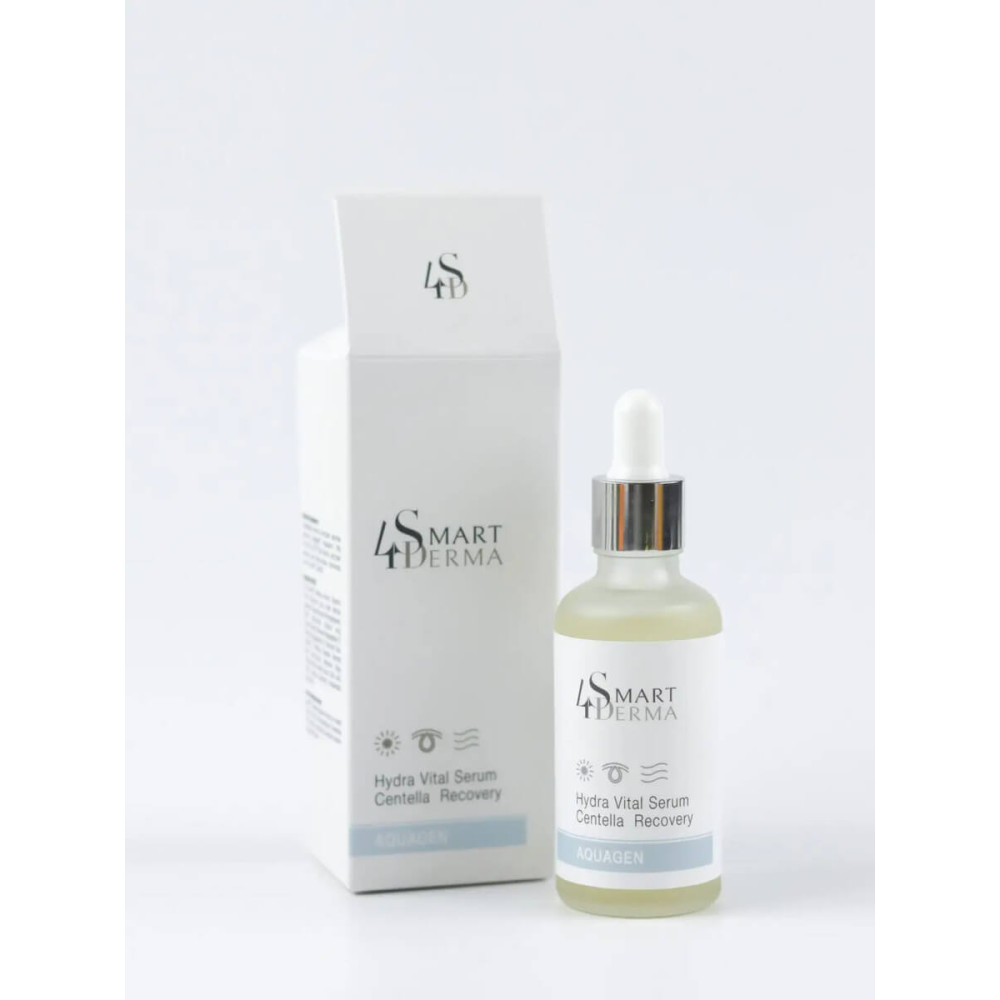 Екстра зволожуюча антиоксидантна сироватка з центелою - Smart4Derma Hydra Vital Serum Centella Recovery фото 2