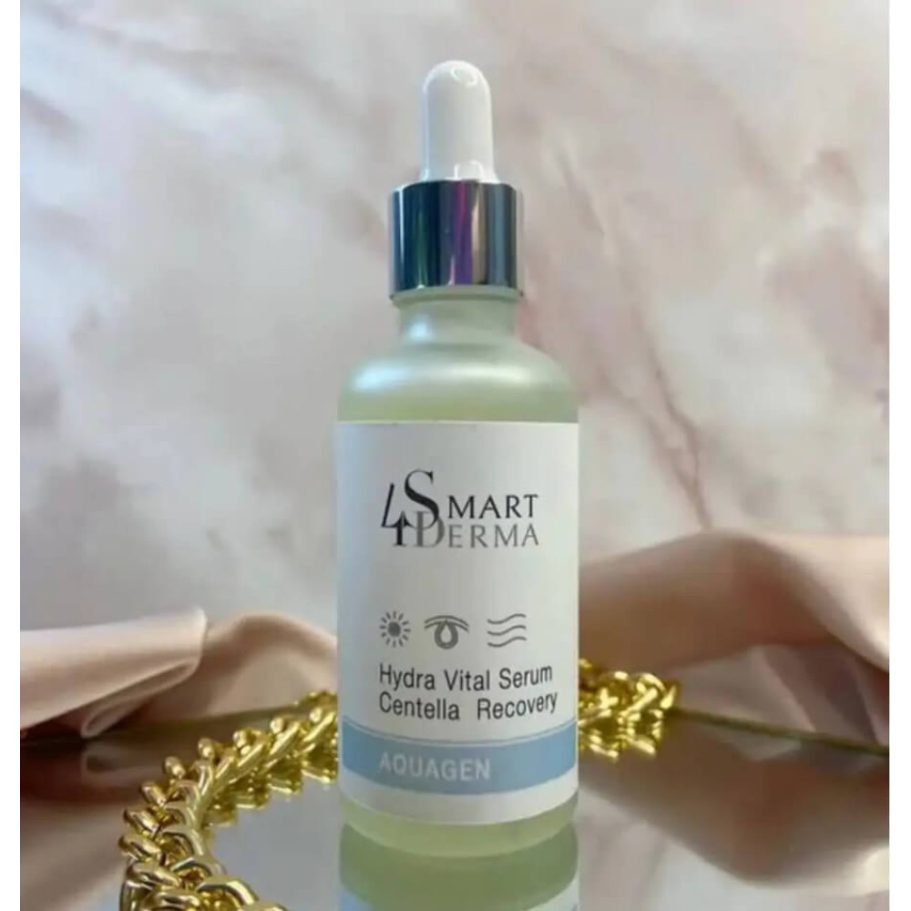 Екстра зволожуюча антиоксидантна сироватка з центелою - Smart4Derma Hydra Vital Serum Centella Recovery фото 3