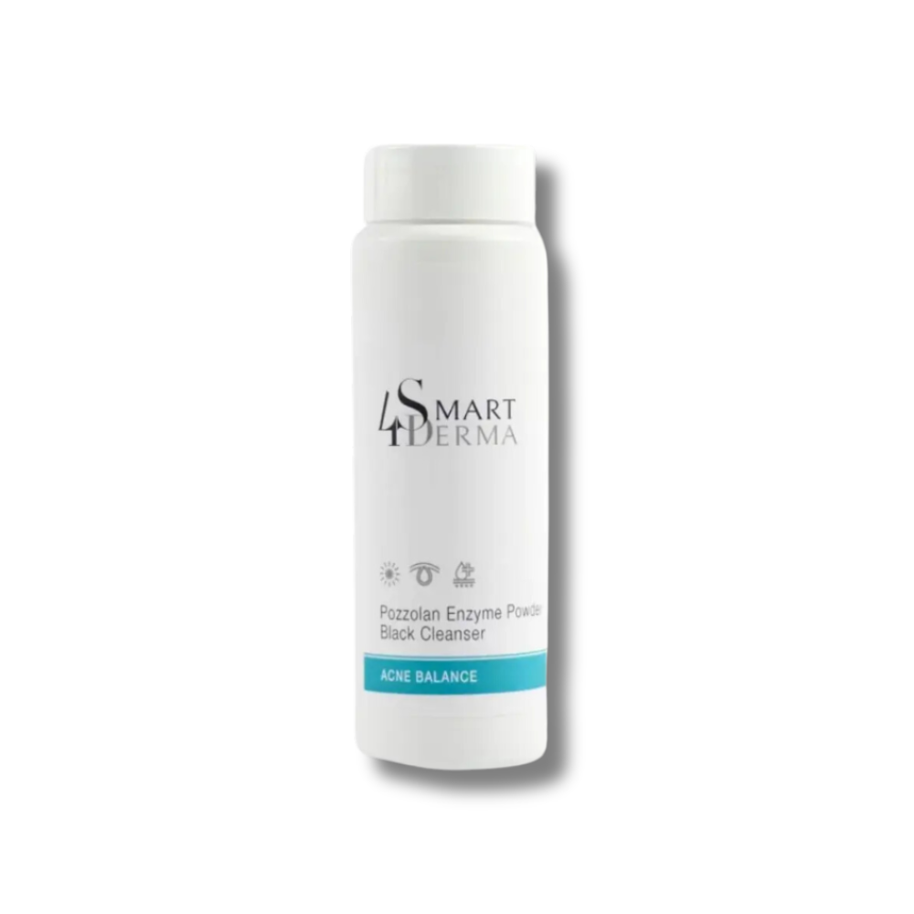 Ензимна пудра з вулканічним пилом - Smart4Derma Pozzolan Enzyme Powder Black Cleanser - Фото 1