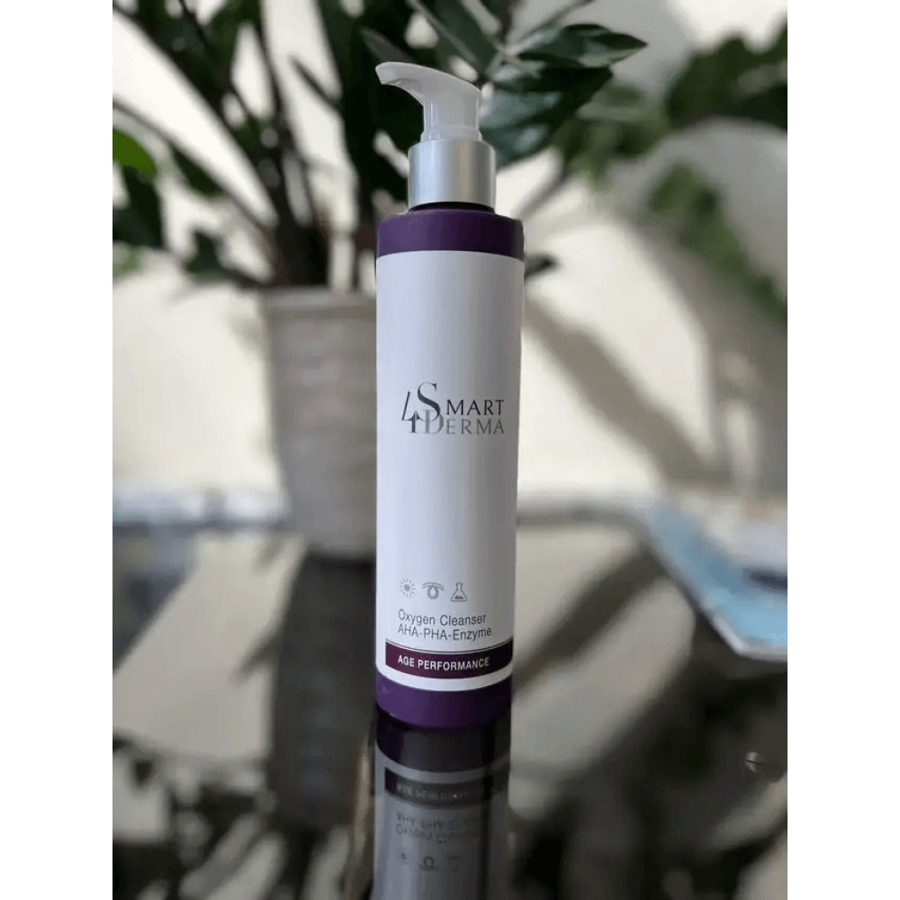 Гель для вмивання "Активатор енергії" - Smart4Derma Age Performance Oxygen Cleanser AHA - PHA Enzyme фото 3