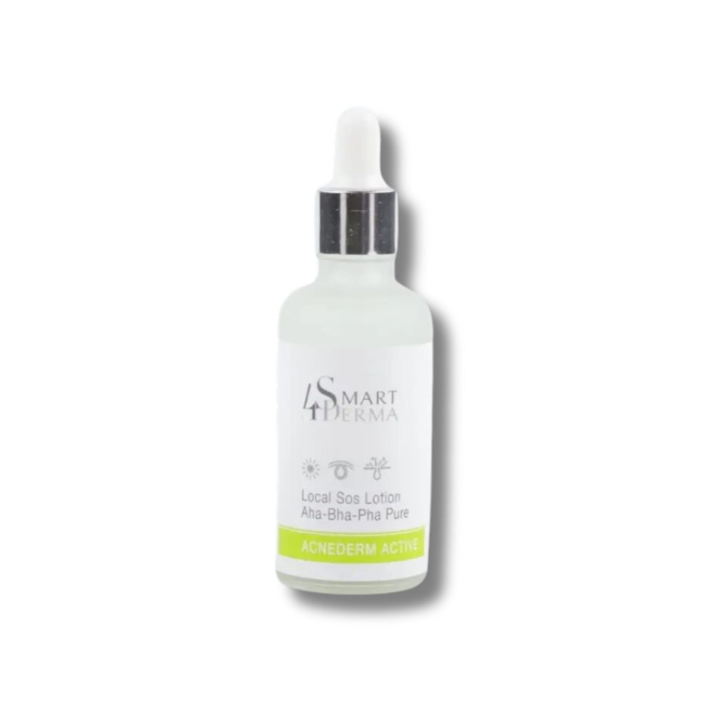 Локальний лосьйон для точкового догляду - Smart4Derma Local SOS Lotion АНА-BHA-PHA Pure - Фото 1
