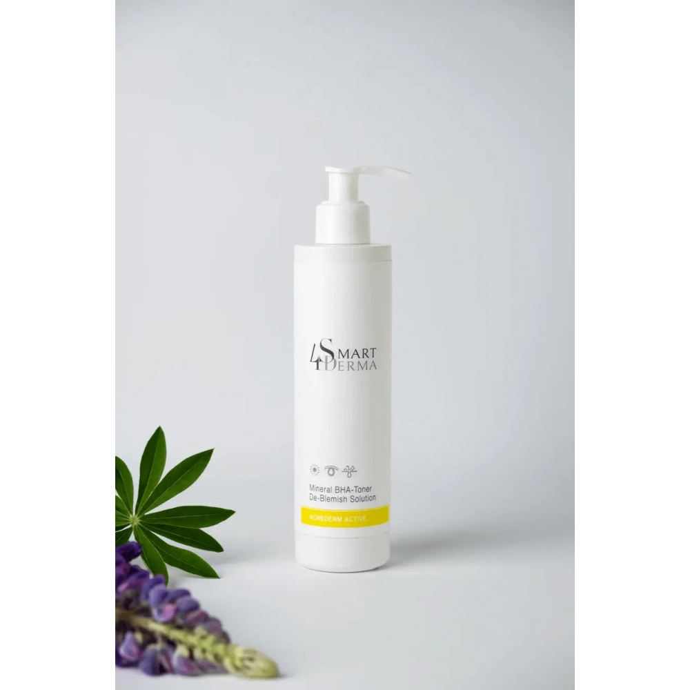 Себорегулирующий тонер - эксфолиант - Smart4Derma Acnederm Active Mineral BHA-Toner Dr-Blemish Solution фото 2
