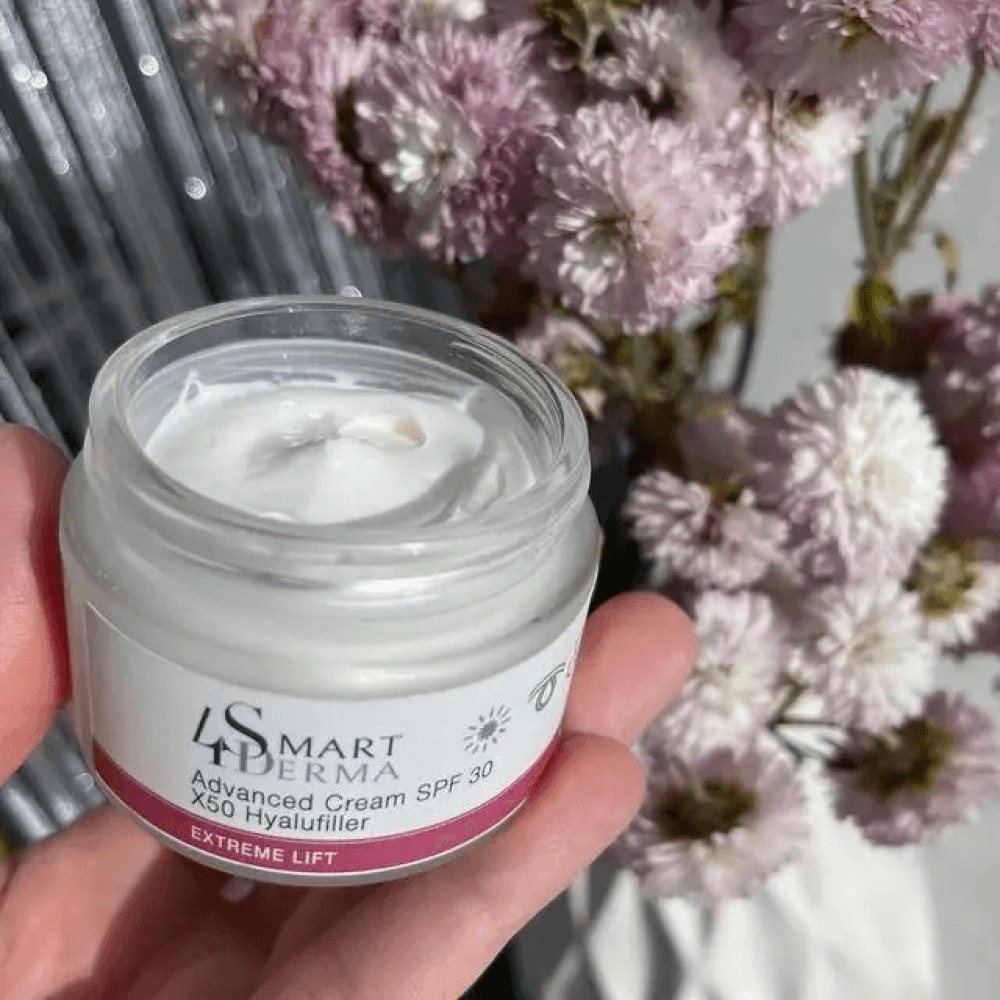 Вдосконалюючий денний крем SPF 30 - Smart4Derma Advanced Cream SPF 30 X50 Hyalufiller фото 3
