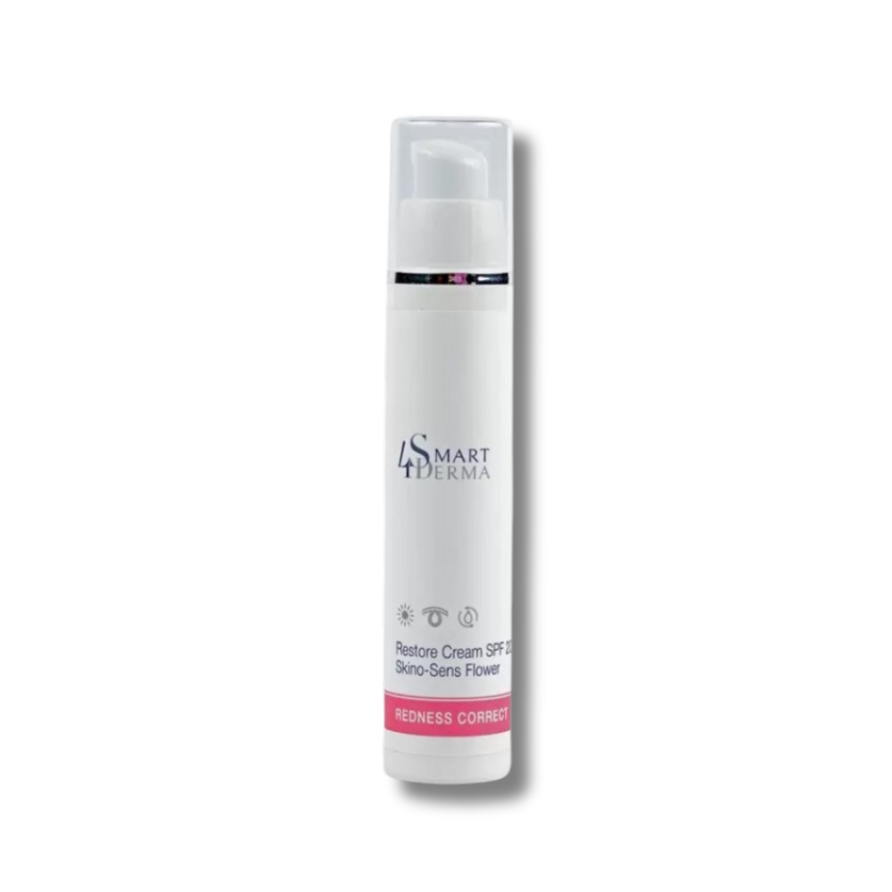 Укрепляющий дневной крем для чувствительной и куперозной кожи SPF 20 - Smart4Derma Restore Cream SPF 20 Skino-Sens Flower