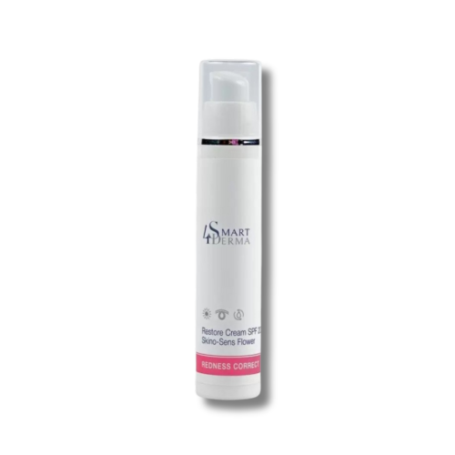 Зміцнюючий денний крем для чутливої та куперозної шкіри SPF 20 - Smart4Derma Restore Cream SPF 20 Skino-Sens Flower фото