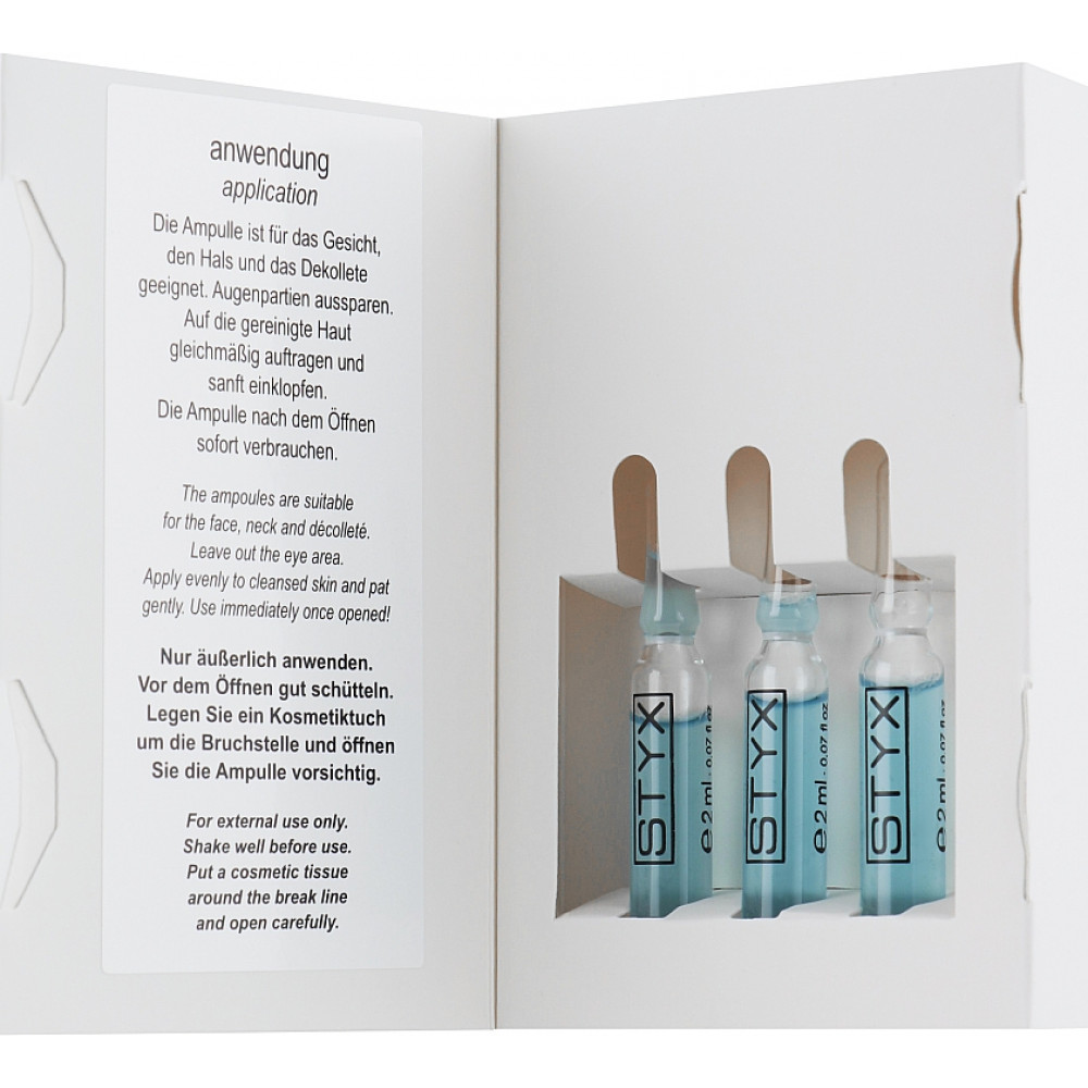 Цитоактивні ампули "Зволожуючий комплекс із гіалуроном" - Styx Naturcosmetic Aroma Derm Ampoules Hyaluron фото 2