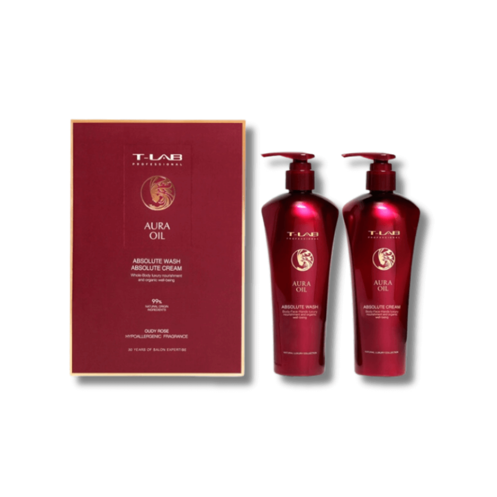 Набір для волосся - T-Lab Professional Aura Oil Absolute Wash and Absolute Cream Set - Фото 1