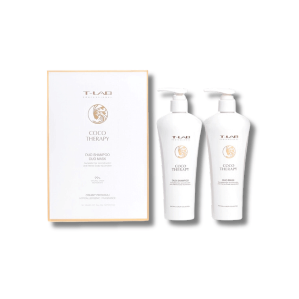 Набір для волосся - T-Lab Professional Coco Therapy Duo Shampoo and Duo Treatment Set - Фото 1
