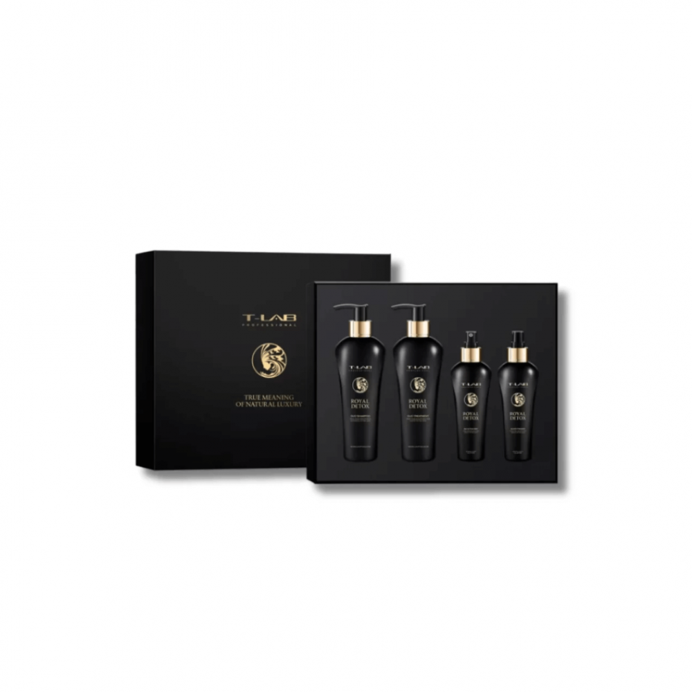 Подарочный набор для волос - T-LAB Professional Royal Detox Ritual - Фото 1