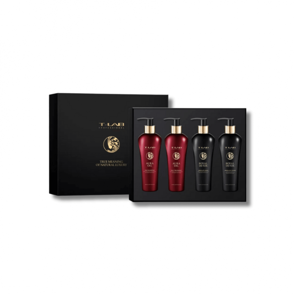 Подарочный набор - T-LAB Professional Royal Detox + Aura Oil Love set - Фото 1